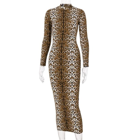 Women's SEXY Long Sleeve Midi Bodycon Dress!🥰 - Picture 2 of 6